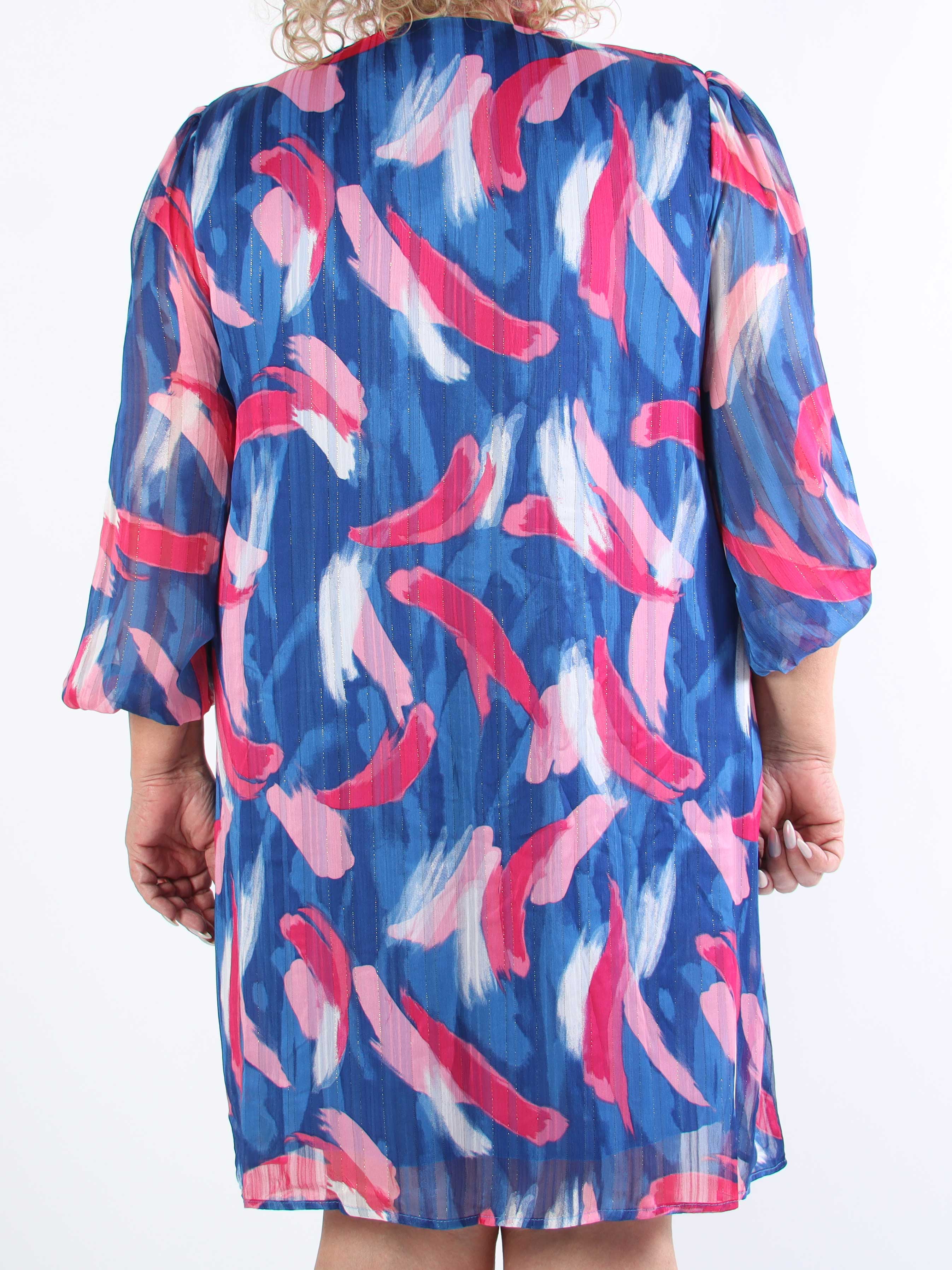 Filipa - Mönstrad tunikaklänning med glittertrådar